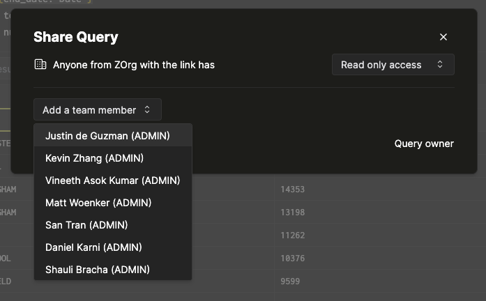 Добавление члена команды